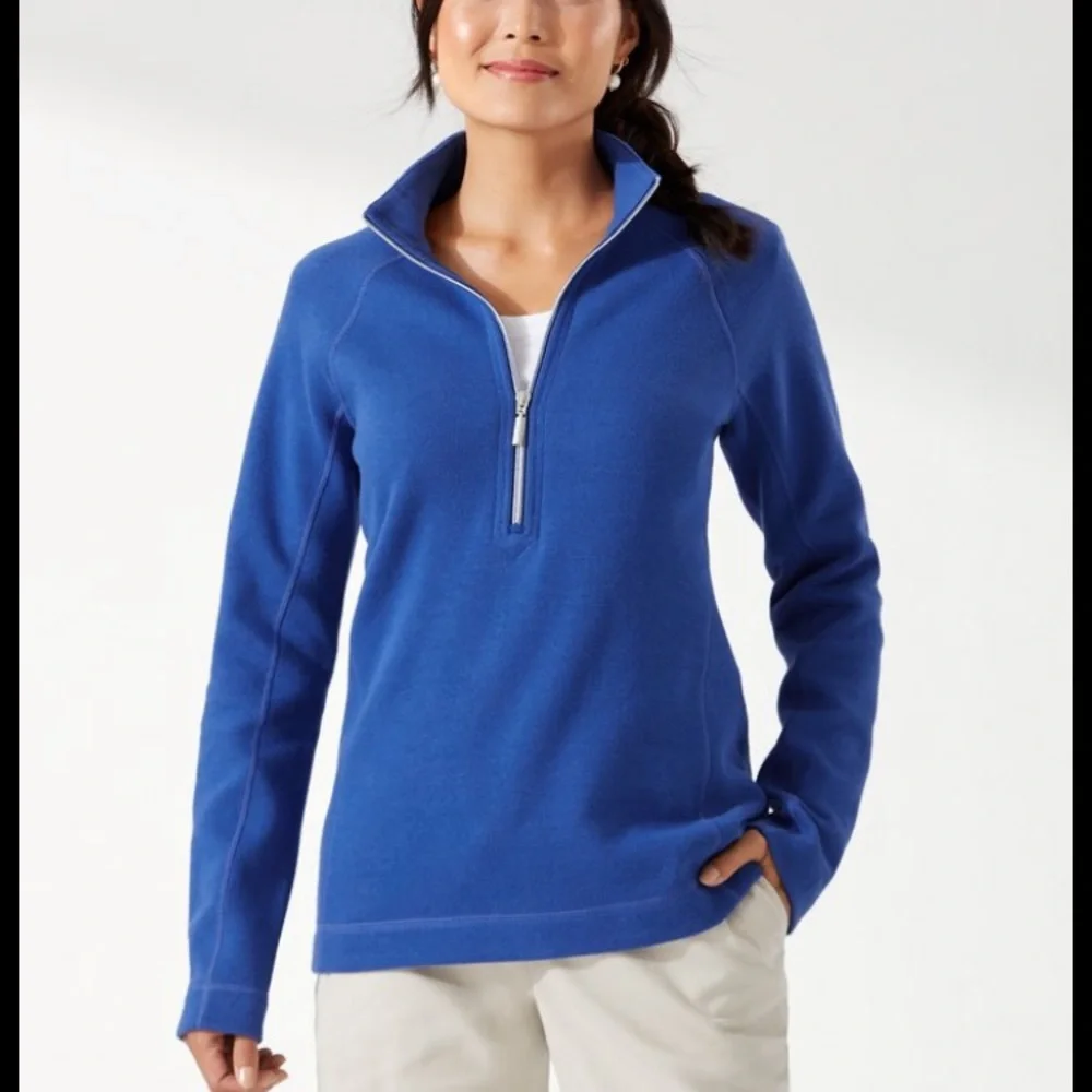Nwt Tommy Bahama Aruba  1/2 Zip Pullover Heavy Cotton